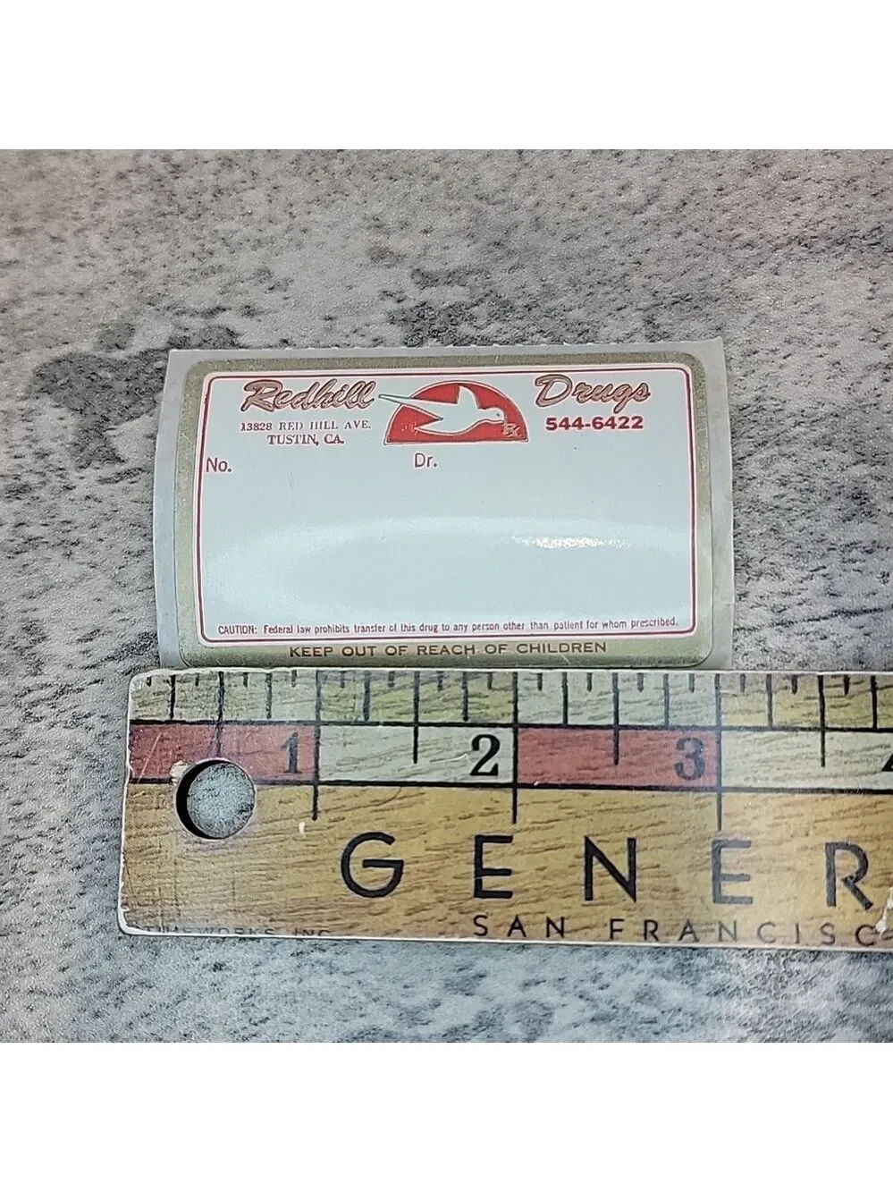 Vintage prescription labels